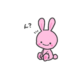 Pink rabbit 2 sticker #2773580