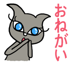 She is a celeb cat. sticker #2775317