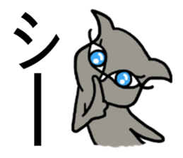 She is a celeb cat. sticker #2775350