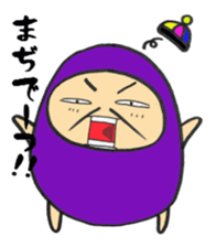 Purple hermit sticker #2776561