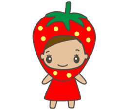 Pretty strawberry girls sticker #2777836