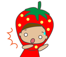 Pretty strawberry girls sticker #2777846