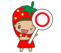 Pretty strawberry girls sticker #2777850
