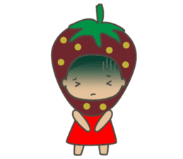 Pretty strawberry girls sticker #2777853