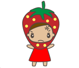 Pretty strawberry girls sticker #2777855