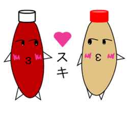 mayonnaise and ketchup sticker sticker #2778155