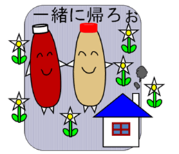 mayonnaise and ketchup sticker sticker #2778181