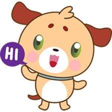 Woofie, the cute little puppy sticker #2778595