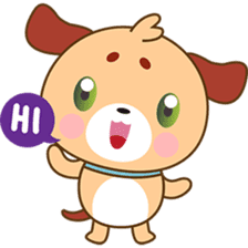 Woofie, the cute little puppy sticker #2778595