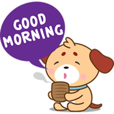 Woofie, the cute little puppy sticker #2778602