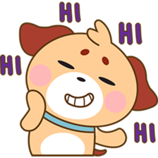 Woofie, the cute little puppy sticker #2778610