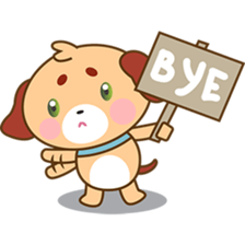 Woofie, the cute little puppy sticker #2778623