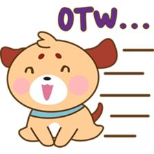 Woofie, the cute little puppy sticker #2778629