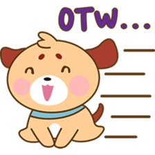 Woofie, the cute little puppy sticker #2778629