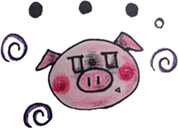 Masochist Panda and Sadist Pig sticker #2778801