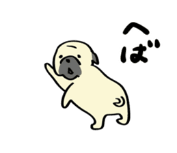 Akita dialects Sticker of pug sticker #2780770