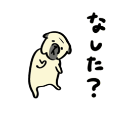 Akita dialects Sticker of pug sticker #2780776
