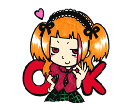Visual-kei fun Girl sticker #2781058