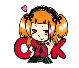Visual-kei fun Girl sticker #2781058