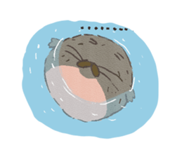 Pan : the fat seal sticker #2781966