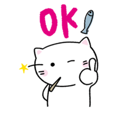 Toothpick cat sticker #2782807