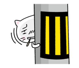 Toothpick cat sticker #2782842