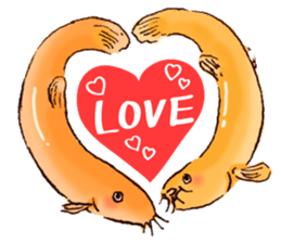 Golden Dojo Loach Sticker sticker #2782847