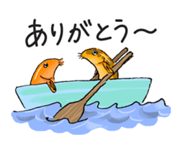 Golden Dojo Loach Sticker sticker #2782863