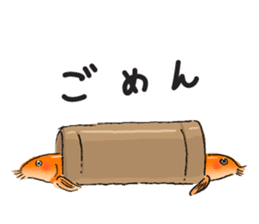 Golden Dojo Loach Sticker sticker #2782869