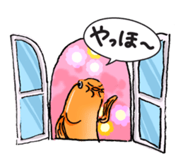 Golden Dojo Loach Sticker sticker #2782875