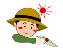 Farming agriculture circle activity sticker #2783140