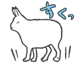 Arctic hare mainly sticker #2783683