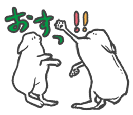 Arctic hare mainly sticker #2783695