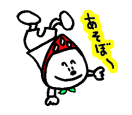 strawberry head sticker #2783849