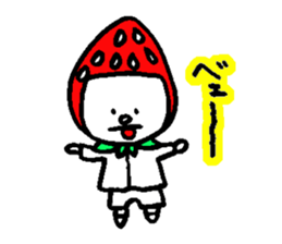 strawberry head sticker #2783853