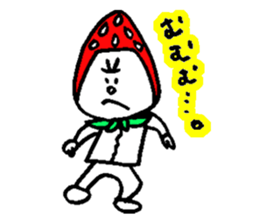 strawberry head sticker #2783855