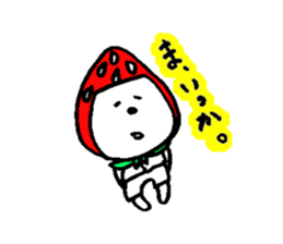 strawberry head sticker #2783861