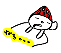 strawberry head sticker #2783865
