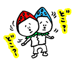 strawberry head sticker #2783866