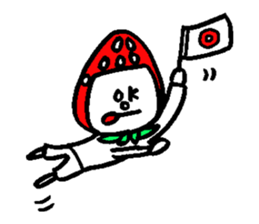 strawberry head sticker #2783867