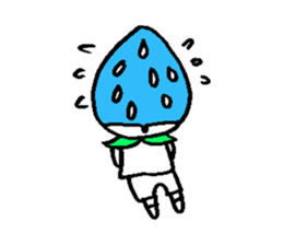 strawberry head sticker #2783880