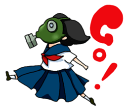 Sailor Gasmask sticker #2785006