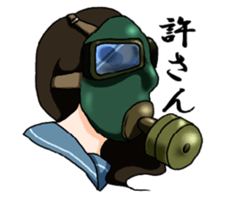 Sailor Gasmask sticker #2785011