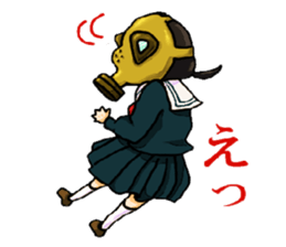 Sailor Gasmask sticker #2785012