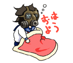 Sailor Gasmask sticker #2785024