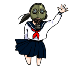Sailor Gasmask sticker #2785036