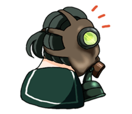 Sailor Gasmask sticker #2785037