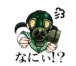 Sailor Gasmask sticker #2785040
