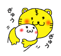 mochi mochi jyuni and the yellow tiger sticker #2785179