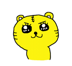 mochi mochi jyuni and the yellow tiger sticker #2785181
